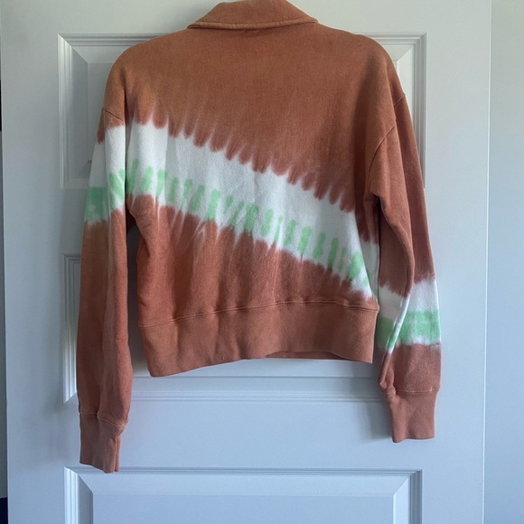 Re/Done 70s Half-Zip Cotton Sweatshirt - Picture 5 of 8